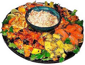 Seafood platter