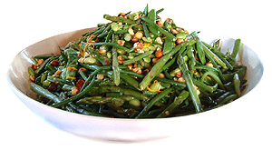 Green bean salad dish