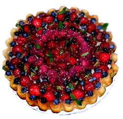 Summer fruit tart